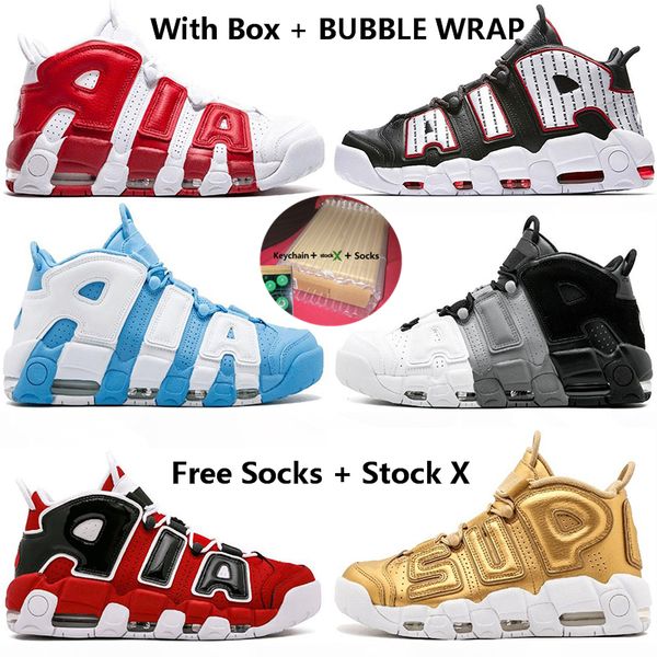 

2020 more 96 uptempo scottie pippen basketball shoes with box stock x olympic bred cinder loyal blue oreo chicago designer sports sneakers, White;red