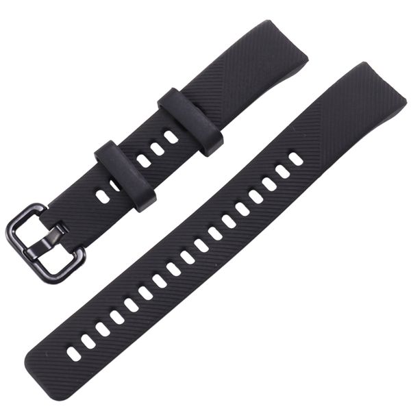 

silicone wrist strap for huawei honor band 4 standard version smart wristband sport bracelet band, Black;brown