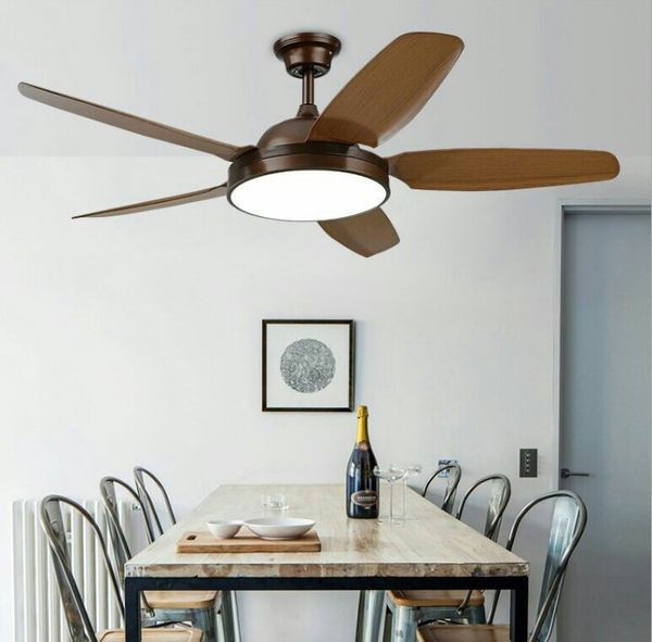 2019 Industrial Ceiling Fan Lamp American Color Dimmin Fan Light Simple Wooded Indoor Lighting 110v 220v Llfa From Volvo Dh2010 436 11 Dhgate Com