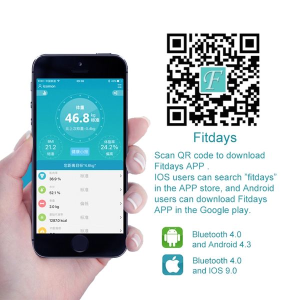 

icomon i31 smart body weight scale digital bathroom body fat mi scale bluetooth human weight bmi weighing scales floor balance