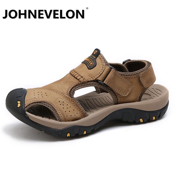 

johnevelon men casual shoes sports shoes fashion lightweight home mesh breathable sandals beach, Black