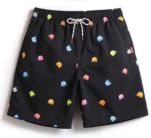 

new beach shorts men swimwear liner mesh sweat swimming trunks siwmsuits black plavky mens bathing suits quick dry surf bermuda famous, White;black