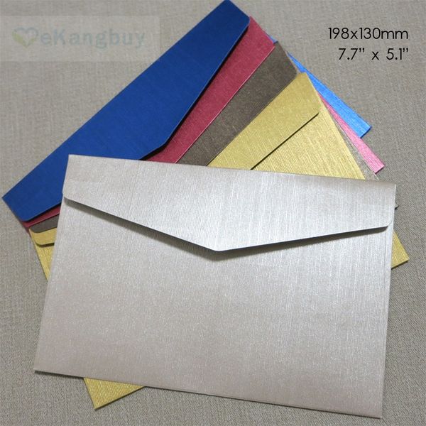 

50pcs 198x130mm(7.7" x 5.1") embossed specialty paper envelope wedding business invitation envelopes