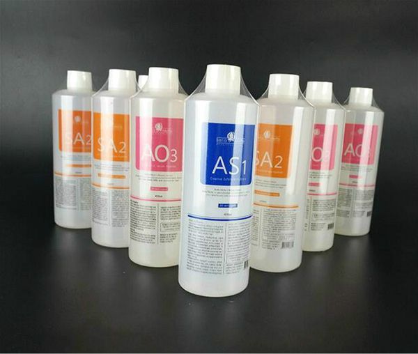 

2020 aqua peeling solution 3 bottles/400ml per bottle aqua facial serum hydra dermabrasion facial serum for normal skin ce/dhl