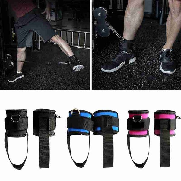 

sports fitness ankle protector large covered foot rope d-ring ankle strap strap leg training fitness protector