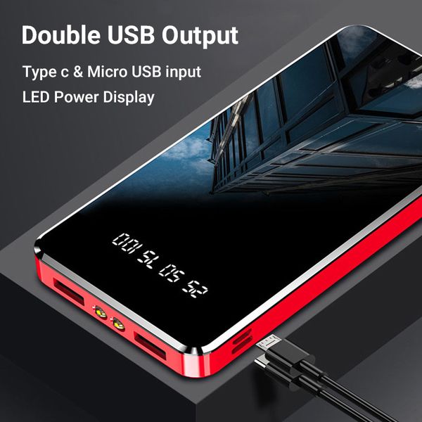 

power bank 30000mah portable charging powerbank 30000 mah usb poverbank external battery charger for xiaomi mi 9 8 iphone