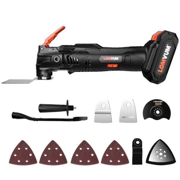 

lomvum multi-function renovator tool 18v electric trimmer power tool electric saw oscillating diy at home