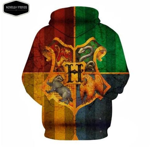 

гарри 3d дизайнер подросток толстовки мужчины женщины поттер осень-весна 19ss толстовки пуловеры, Black