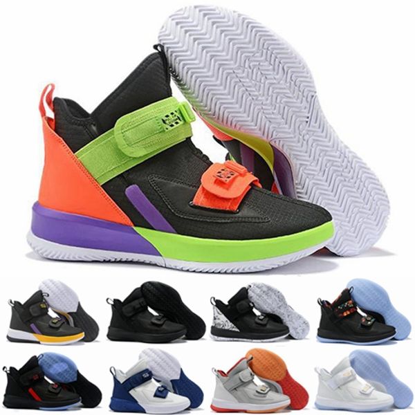 

2019 soldier 13 xiii triple black white gold ice blue mens basketball shoes soldiers 13s pull shoelaces sport sneaker des chaussures zapatos
