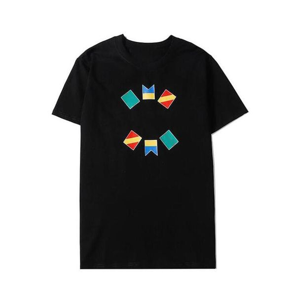 

20ss mens designer t-shirt with geometric logo letter printed tee simple fashional short sleeved men women summer street t-shirts for male, White;black