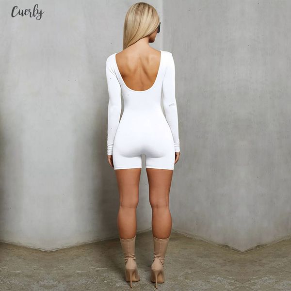 

bodycon bodysuit long sleeve playsuit streetwear black white ladies one piece short rompers jumpsuit women overalls