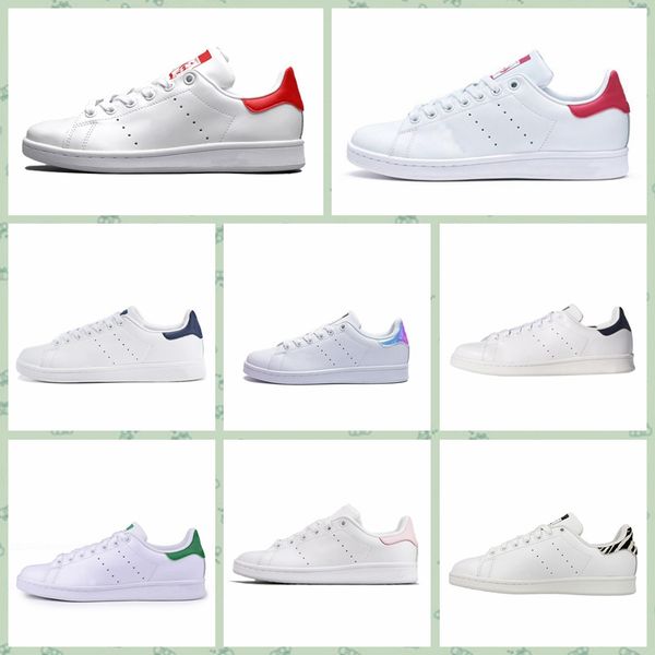 

asmit1 good quality designer stan shoes fashion smith mens girl womens green black red bule casual leather sports sneakers shoes size36-45