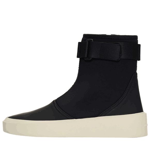 Martin Stiefel Herren Gezeiten dicker Boden High-Top-Sneaker schwarze Stretch-Stoff-Slip-On-Socken Schuhe europäische und amerikanische persönliche Modestiefel