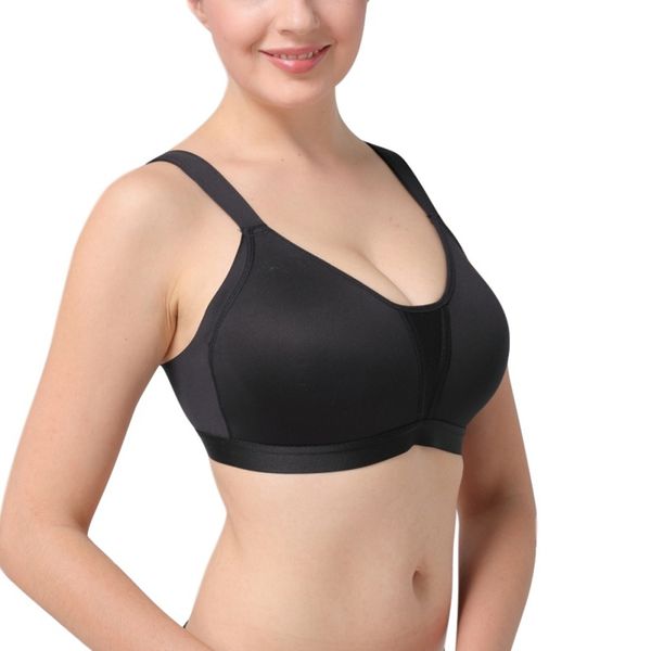 

женщины вскользь widening плечевой ремень спорт бюстгальтер бесшовная большой размер бюстгальтера для женщин, Red;black