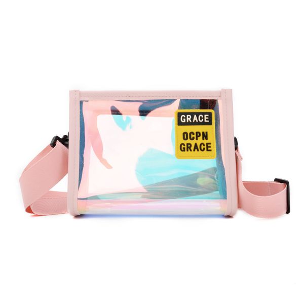 

transparent laser 2019 new fashion single-shoulder bag chain mini bag