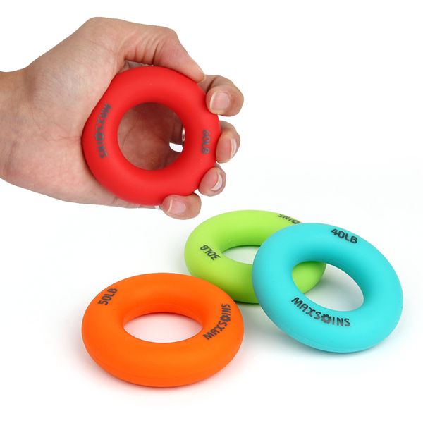 

1pcs 7cm diameter strength hand grip ring muscle power training rubber ring exerciser gym expander gripper strength finger