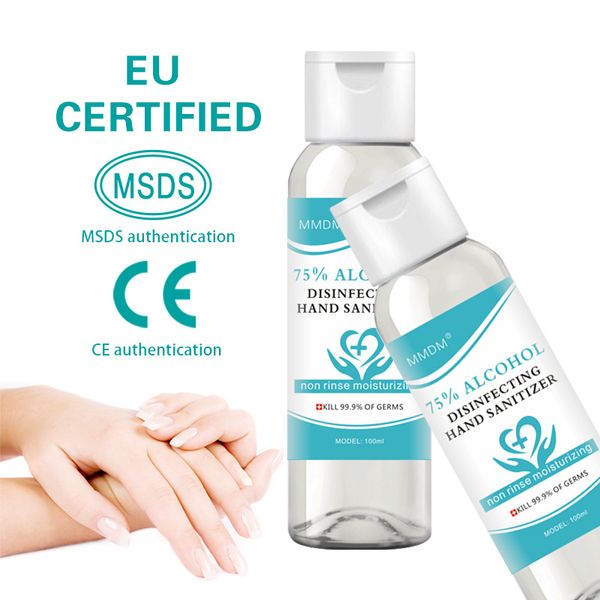 

ce/msds 60ml 100ml water-antibacterial gel hand sanitizer 75% alcohol disinfection sterilization portable portable hand washing