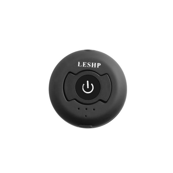 

leshp round mini wireless hands audio car-styling stereo output music streaming transmitter adapter 1 to 2