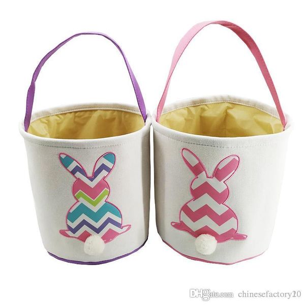 

easter baskets rabbit diy barrels burlap storage bags bunny embroidered wavy rabbit print basket handbags rabbit tail basket tote 4 colors