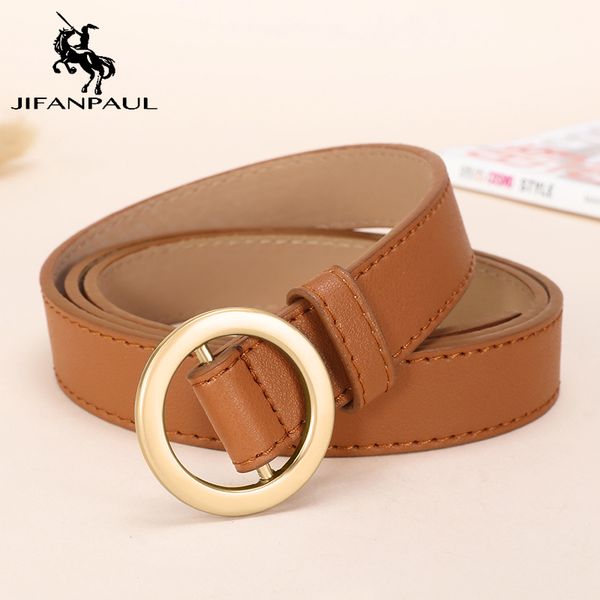 

jifanpaul round metal circle belt women belt fashion retro jeans dress accessories youth cute belts ing, Black;brown