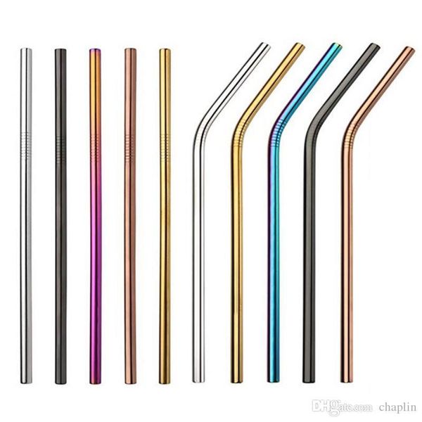 

215x8mm extra wide stainless steel straws,multi-color 8.5 inch and dia 8mm reusable drinking metal straw for party tea milkshake