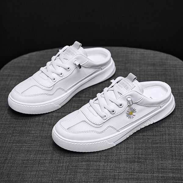 

women mesh slippers fashion breathable mesh flat women's shoes lightweight non-slip comfortable ladies slipper pedal lazy shoes, Black