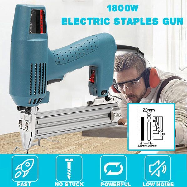 

220-240в переменного тока 1800w 10-30mm обрамление таккера u степлер электрический скобы для пушки ручной инструмент деревообрабатывающие де