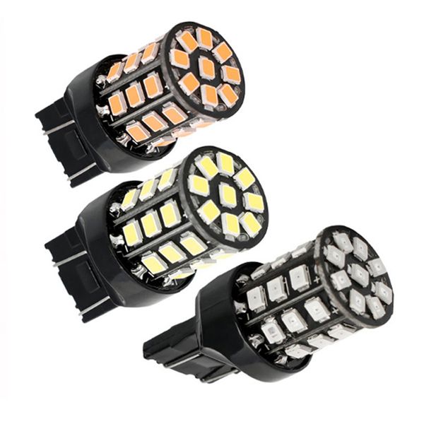 

10pcs car led t20 7440 7443 auto led brake parking lamp 33smd 2835 turn signal light drl daytime running lights bulb dc 12v