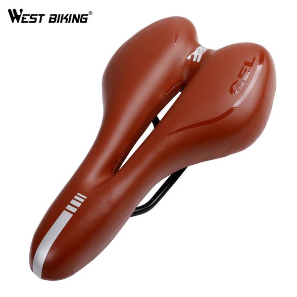 

west biking bicycle saddle silicon gels cycling sports mountain road mtb bike seat cushion for bike part hollow cycling saddle