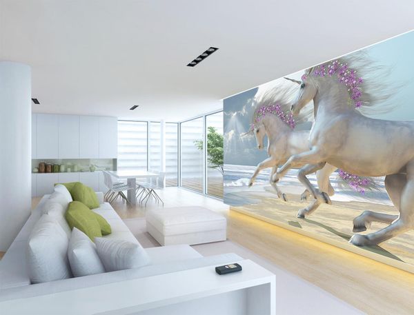 

самоклеящиеся] 3d horse 7892 роспись обоев наклейка на стену