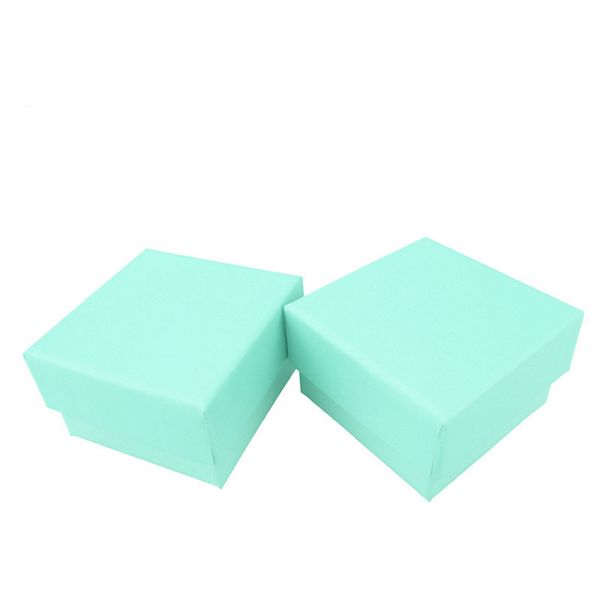 

[simple seven]green lake solid jewelry ring box specialty earring studs jewelry display lovely high class pendant storage holder 5*5*3cm, Black;white