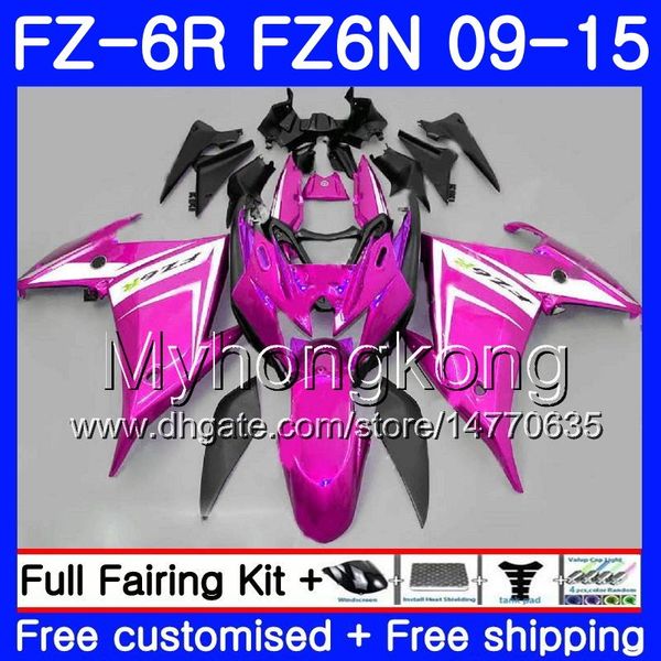 Corpo per YAMAHA FZ6N FZ-6R 2009 2010 2011 2012 2013 2014 2015 239HM.49 FZ 6R FZ6 R FZ 6N FZ6R 09 10 11 12 13 14 15 Carenature stock Rosa Rosa