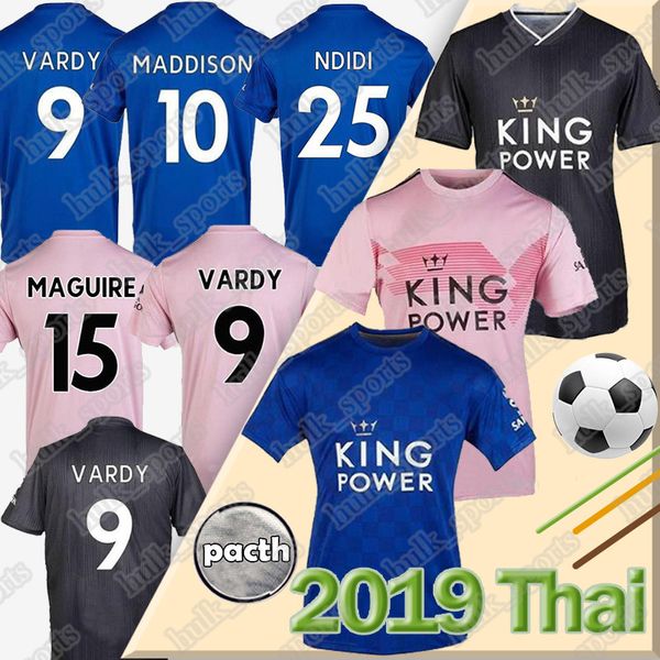

thai leicester soccer jersey 19 20 football shirt city 2019 2020 vardy maguire camiseta de fÃºtbol ndidi maddison maillot de foot, Black;yellow