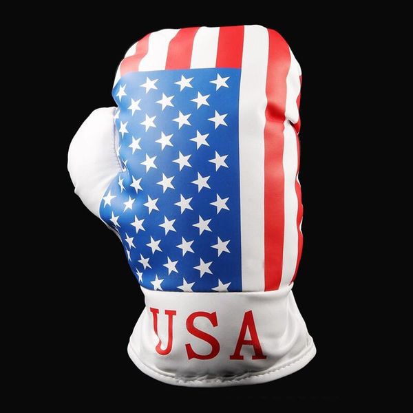 Golf New 1pc American Stars Stripes Patriotic Flag Golf Boxing Head Covers Per Golf Driver Fairway Wood Spedizione gratuita