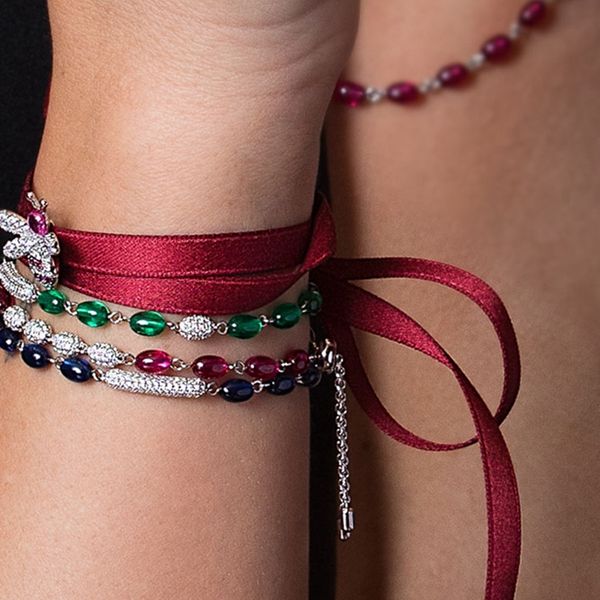 

cute candy zircon beads 925 sterling silver charm bracelet ap* decembre beads design stackable women wedding gift candy jewelry, Golden;silver