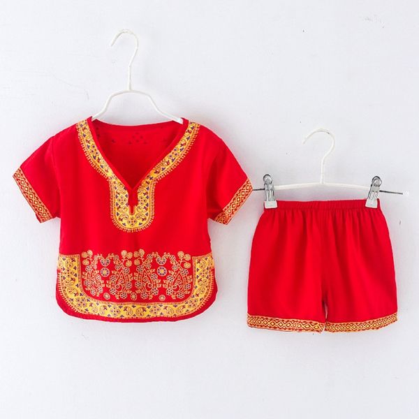 

sleeve children cheongsam outfits + shorts set 2pcs/set summer baby boys traditional chinese tang suit short, White