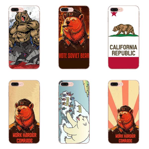 

custom for samsung galaxy a51 a71 a81 a90 5g a91 a01 s11 s11e s20 plus ultra soft tpu cell phone bear russia mobile