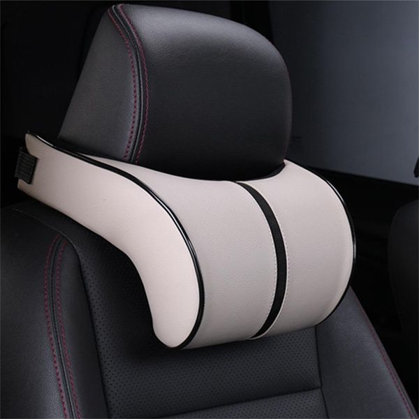 

car seat neck rest support pillow pad cushion headrest care auto elastic strap memory cotton accessories