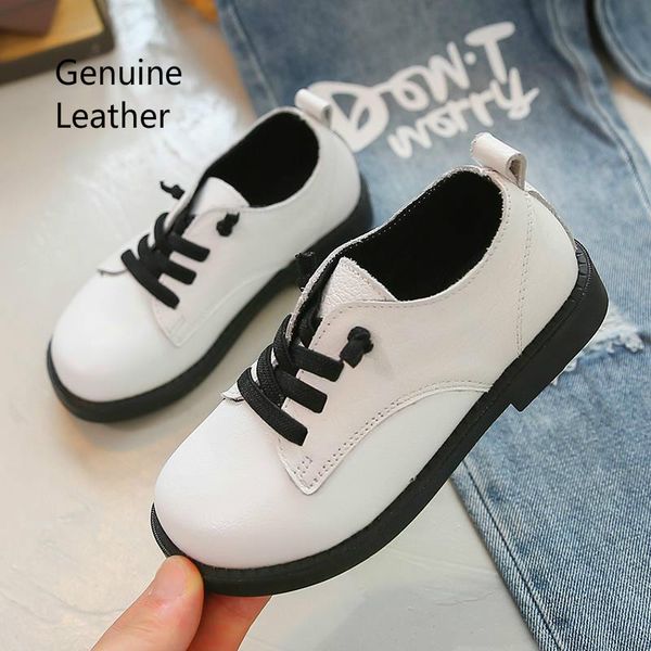 

2019 new kids черных кожаные ботинки мальчик из натуральной кожи школа обуви детей свадьба производительность платье британской весна, Black;grey