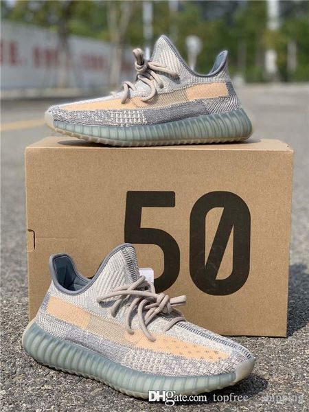 

высокое качество kanye west белье шлак кроссовки женщины мужчины исрафил zyon сера 3m reflective man спорт кроссовки fz5421 с оригинальной к
