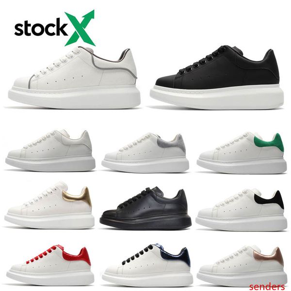 

2020 stock-x ace black white red brand fashion triple black women shoes gold low cut leather flat rainbow men womens casual sneakers