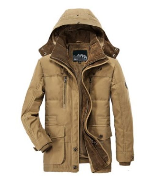 

2018 men winter jacket 5xl 6xl keep thick warm brand cotton-padded coat parkas hooded jacket parkas plus size 6xl, Black