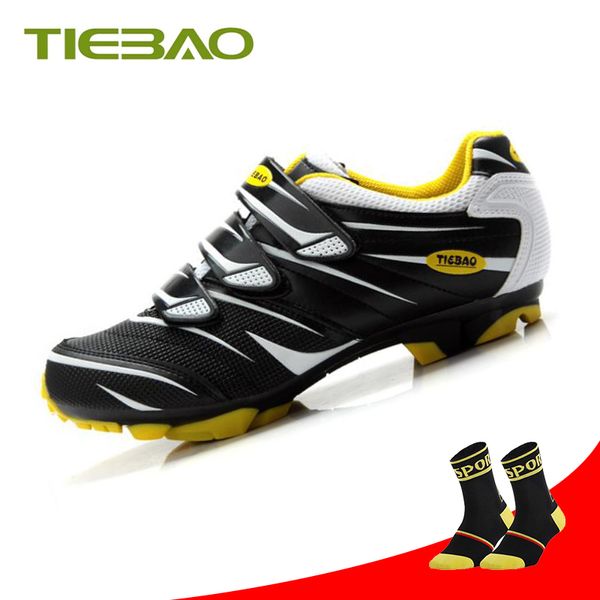 

tiebao cycling shoes mtb shoes sapatilha ciclismo men zapatillas ciclismo spd mountain bike sneakers equitation chaussure vtt, Black