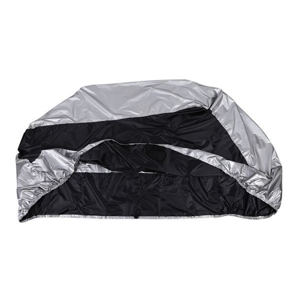 

waterproof and dustproof protective cover in polyester fiber for motorcycle 265cm long-xxl ( black & silver