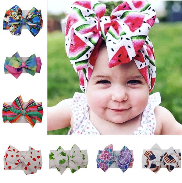 

ребёнков диапазона волос head wrap ободки детский цветочный headwrap лук bowknot резинка новорожденный headress аксессуары для волос партия, Slivery;white