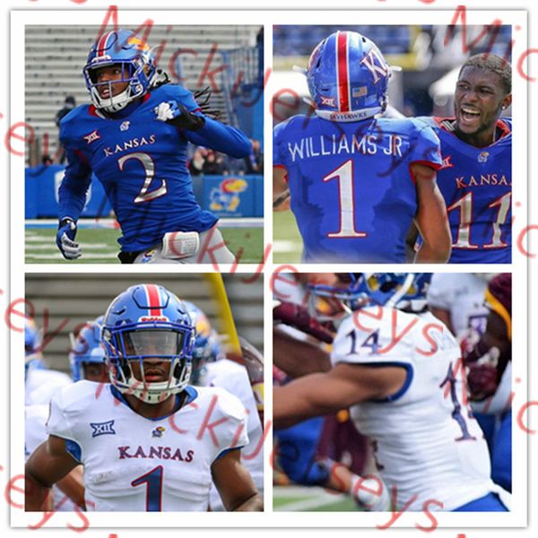 

kansas jayhawks football jersey corione harris daylon charlot mavin saunders pooka williams jr miles kendrick ryan malbrough carter stanley, Black