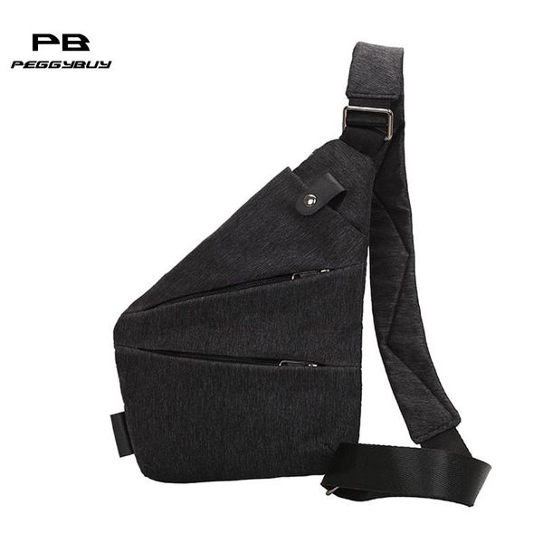 

men linen canvas casual chest pack sports outdoor crossbody satchel handbag