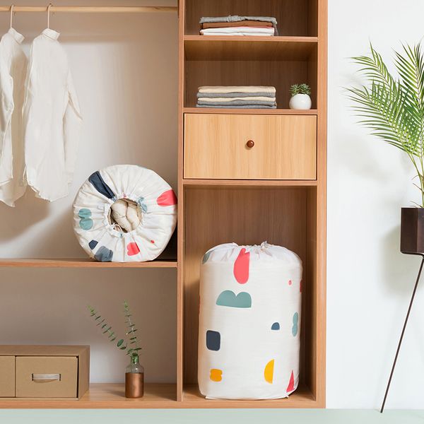 

home storage organization bag household quilt store bags drawstring bag large baby toys storage bags peva material waterproof