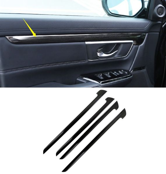 Fit For Honda CRV CRV 2017 2018 preto de titânio porta do carro da listra Capa decorativa