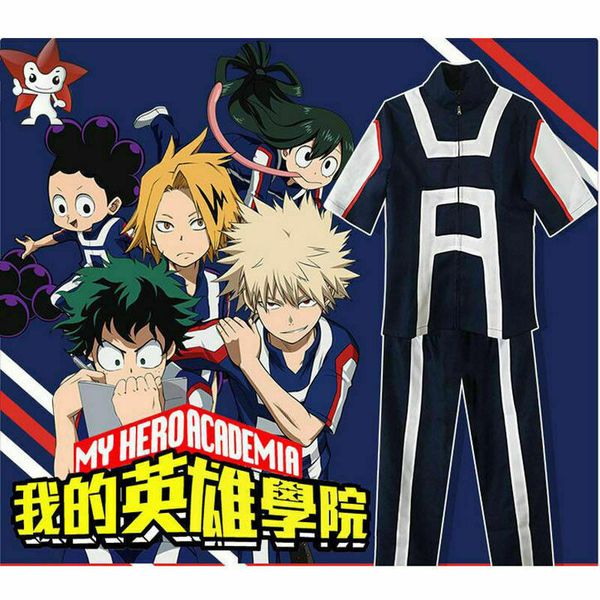 

my hero academia boku no hero academia kohei horikoshi gym cosplay costume, Black;red